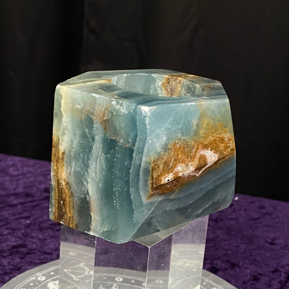 Blue Onyx Candle Holders 🕯️🟤🕯️